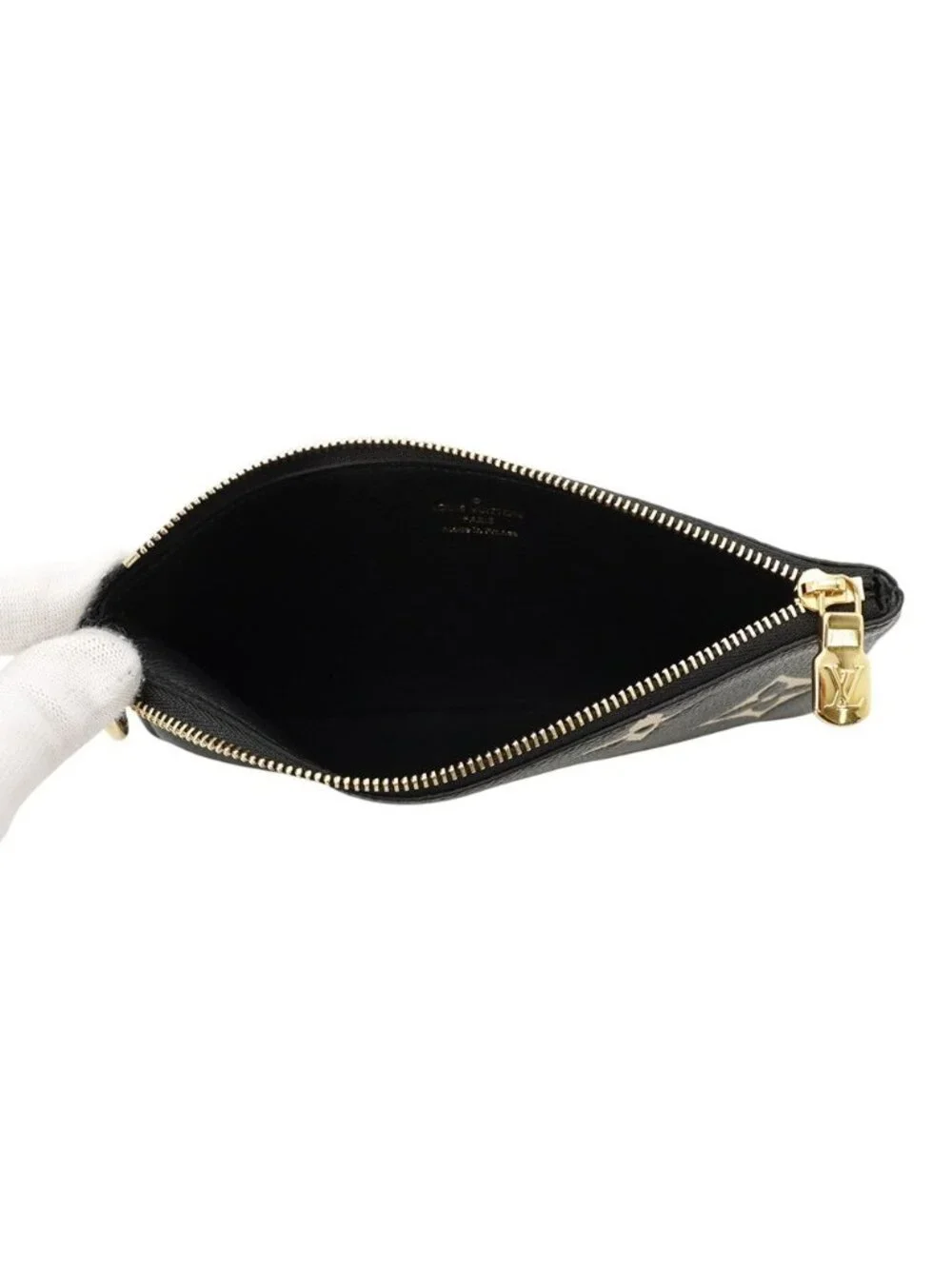Louis Vuitton Pouch Monogram Empreinte Pochette Trio LV Crafty M Black